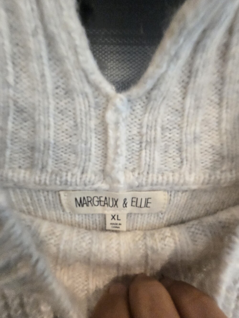 NWT! Cozy Cream Waffle Knit Women's Sweater. Size XL - Picture 8 of 8